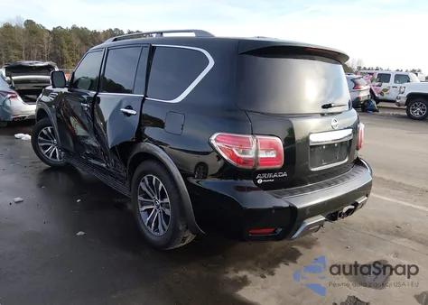2019 Nissan Armada Sl from USA, damaged, VIN JN8AY2NC8K9583500